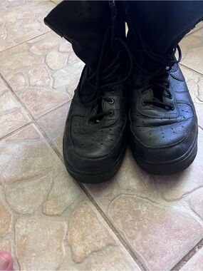 Nike Air Force One boots, all black, size 12